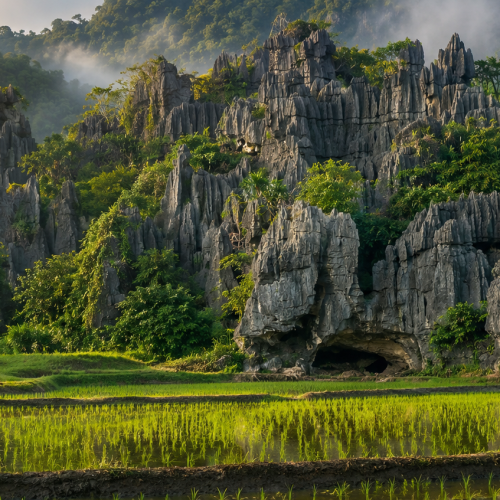 Historic Fort Rotterdam combined with Leang-Leang Cave and Rammang-Rammang Karst on a private Makassar sightseeing tour.